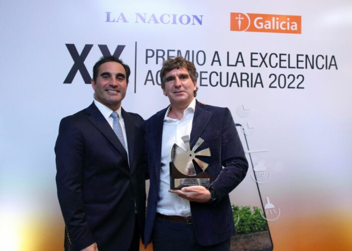 Ignacio Badaloni (Gerente de Banca Empresas y Agronegocios de Banco Galicia) y Pablo Tamburo (Argensun, CEO)